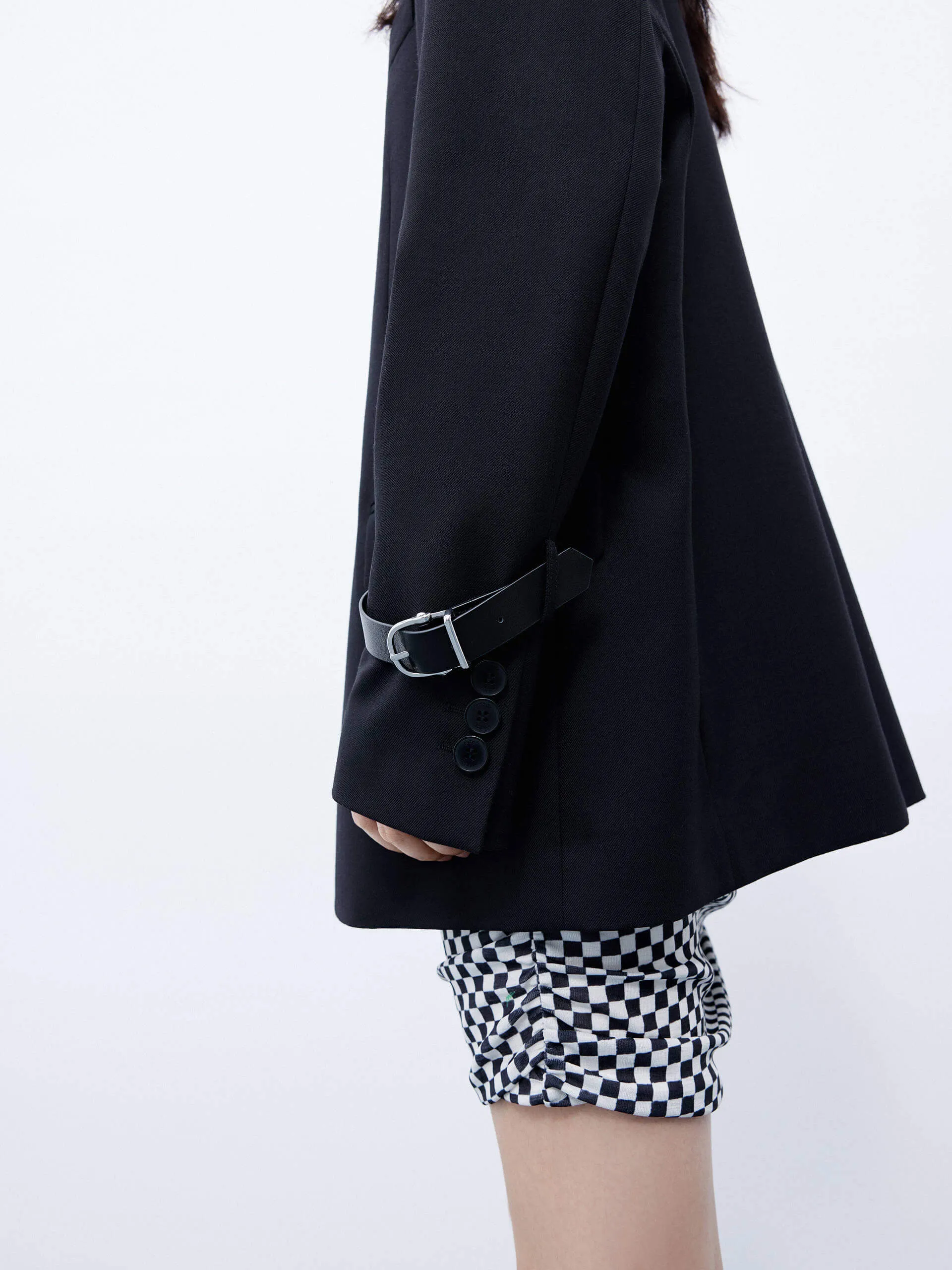 Tailored Wool Blend Blazer