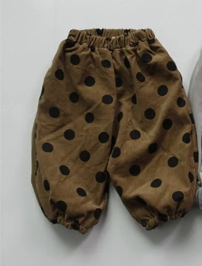 Thick Velvet Corduroy Lantern Trousers