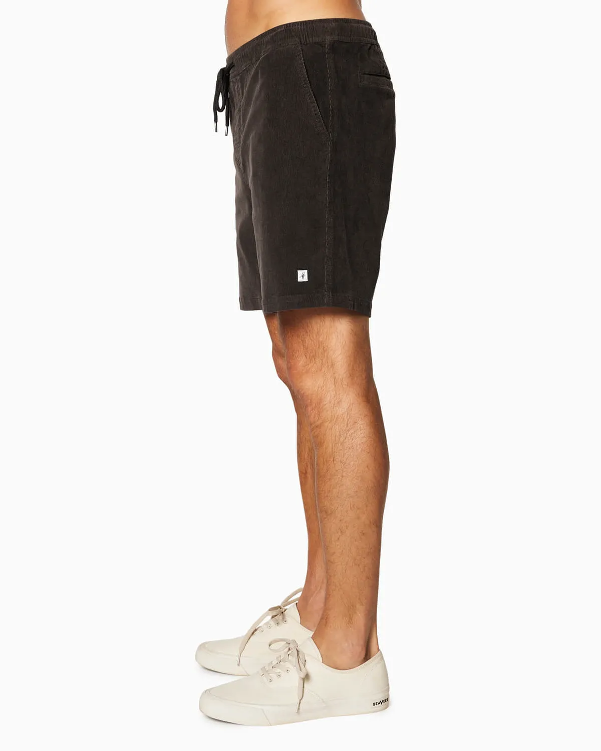 Toes on the Nose Cabo Corduory Short-Charcoal