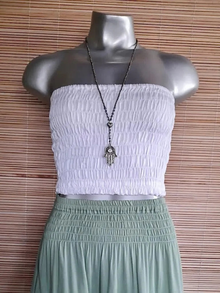 TUBE SMOCK New White