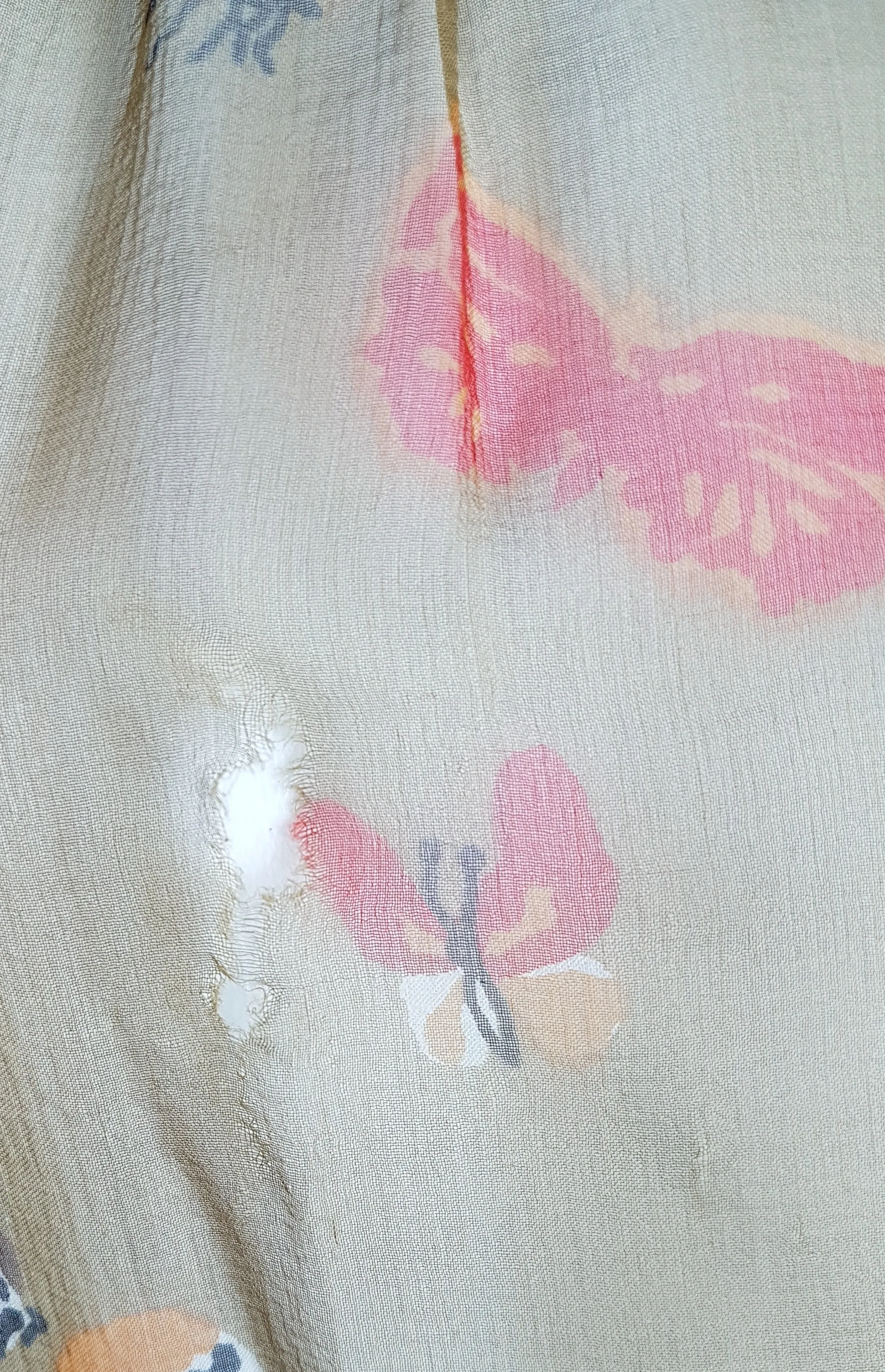 Vintage 1980's | Rare Soo Yung Lee | 3 Piece Gold Silk Butterfly Kaftan & Pant Ensemble