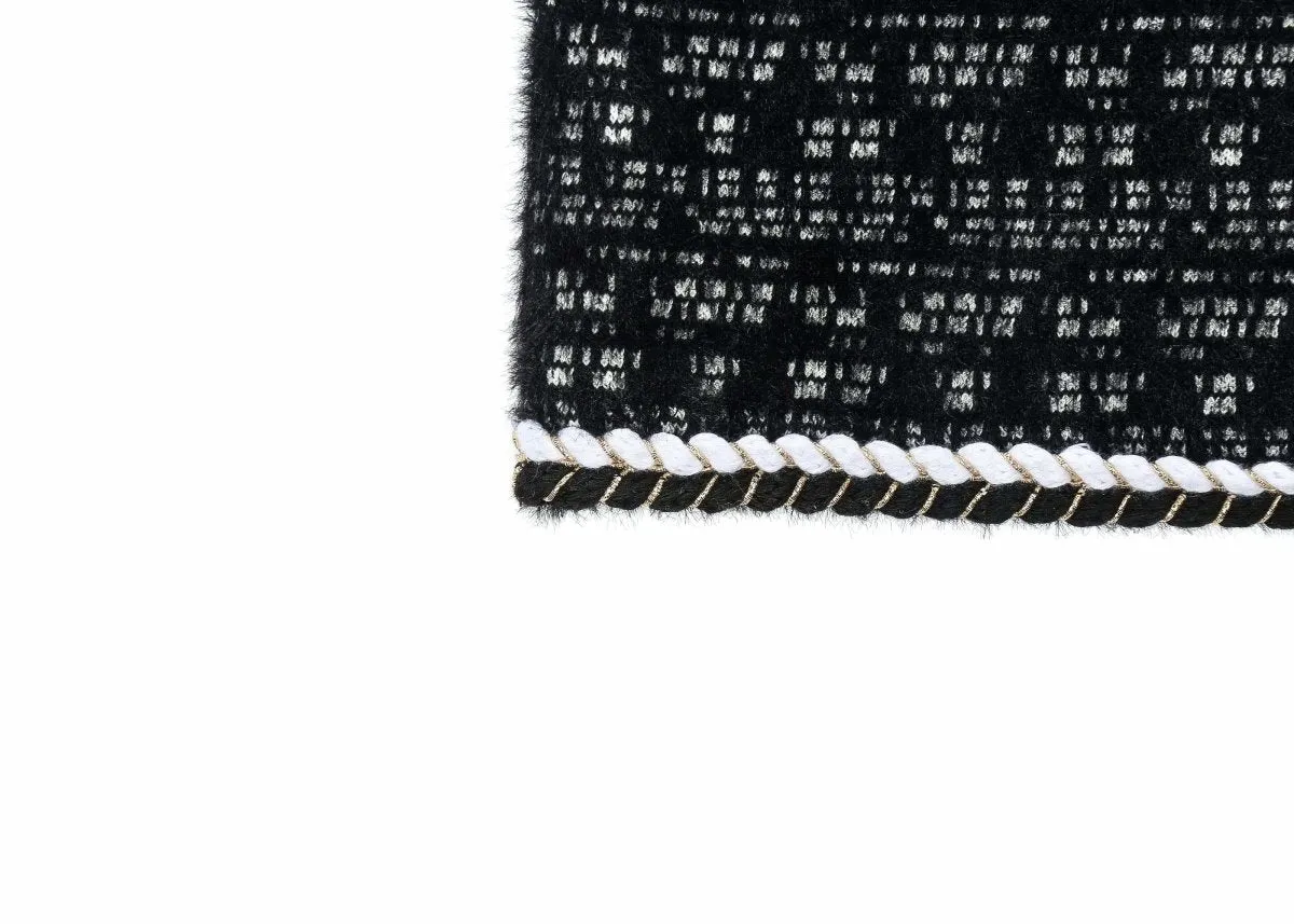 Women Tweed Vest Pearl Twist Knitted Vest