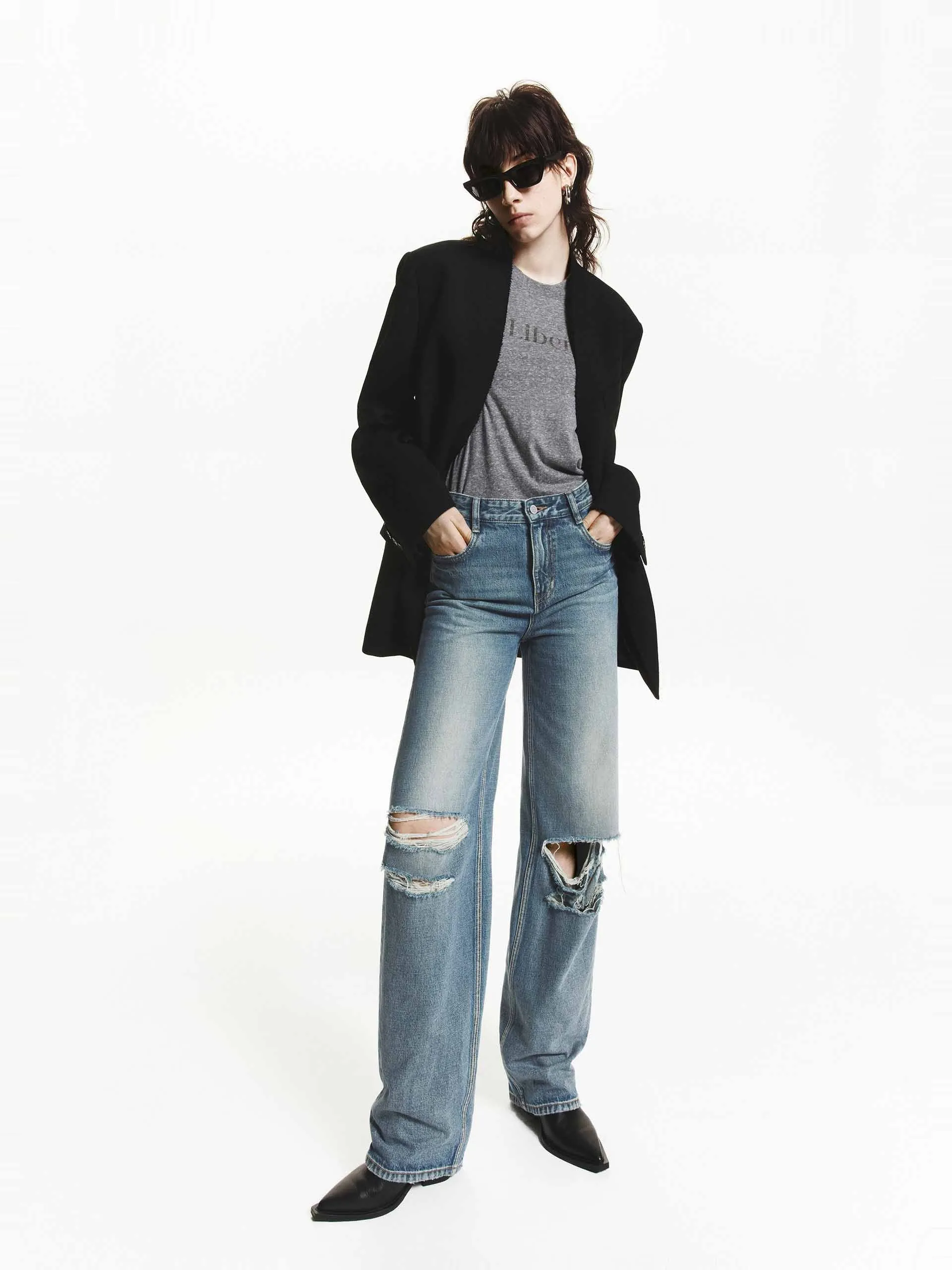 Wool Raw Trim Blazer